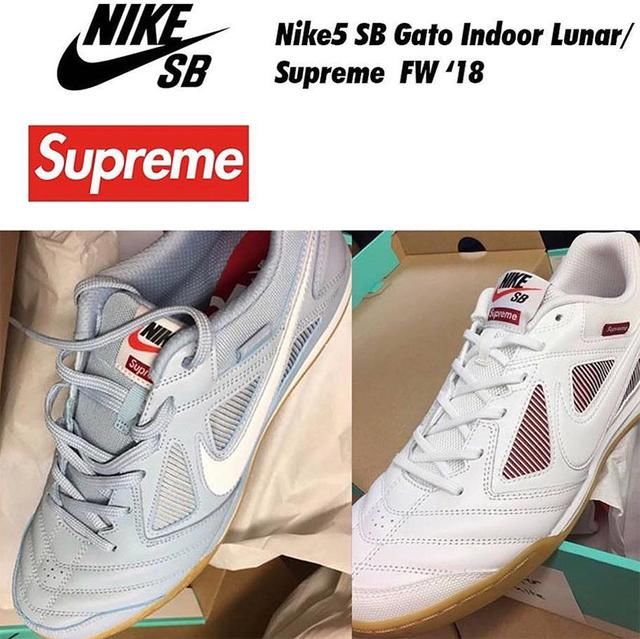 Supreme x Nike 最新联名鞋曝光！极具复古属性的室内足球鞋