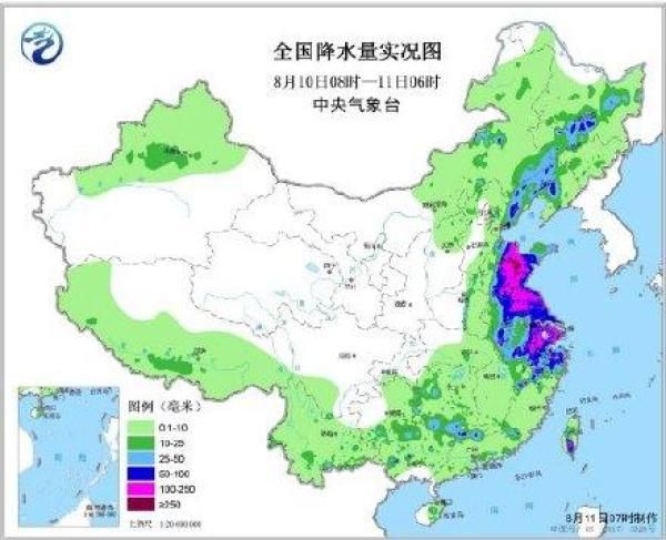 台风利奇马 将致山东暴雨持续48小时？今天大范围强降雨持续，但