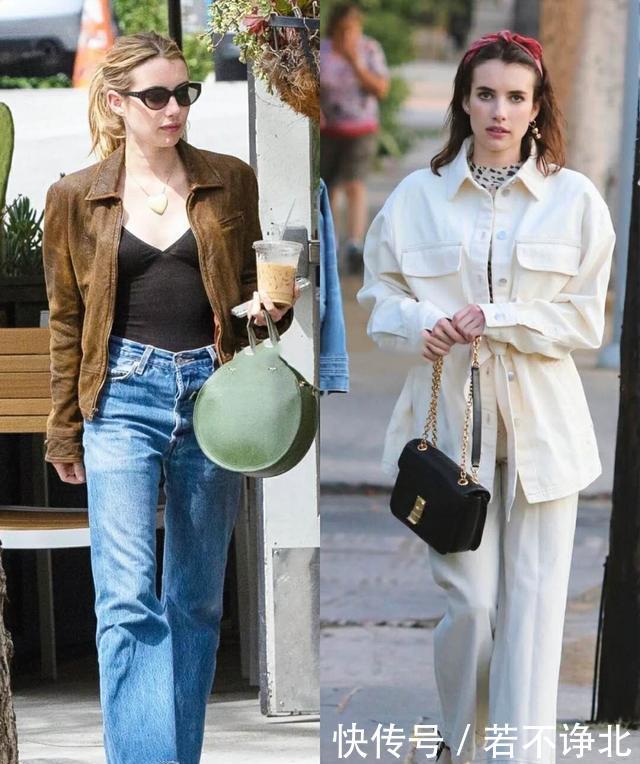 『EmmaRoberts』春季穿平底鞋如何搭配显高显瘦又时髦?跟EmmaRoberts学就对啦!