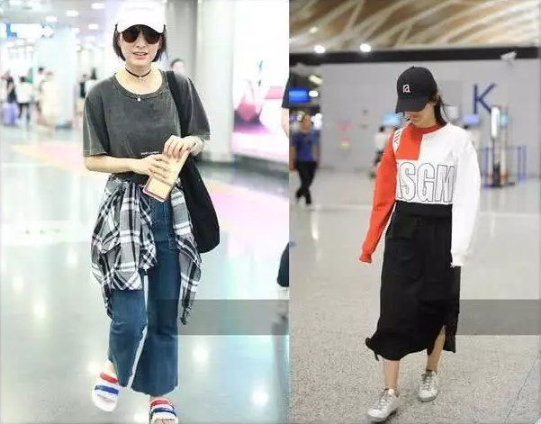 看了谢娜的机场照，再看吴昕的，网友:辣妈和少女的差距一目了然