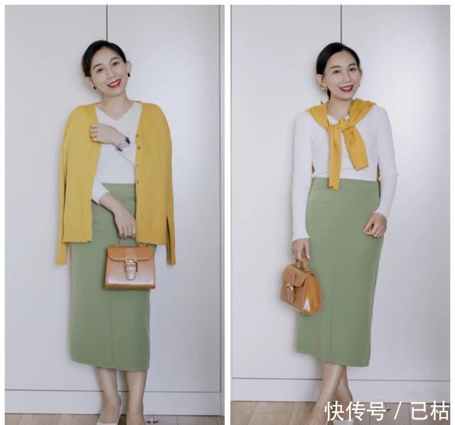 「舒适」春日搭配:如果你有一件彩色的针织开衫,教你如何每天穿出新鲜感