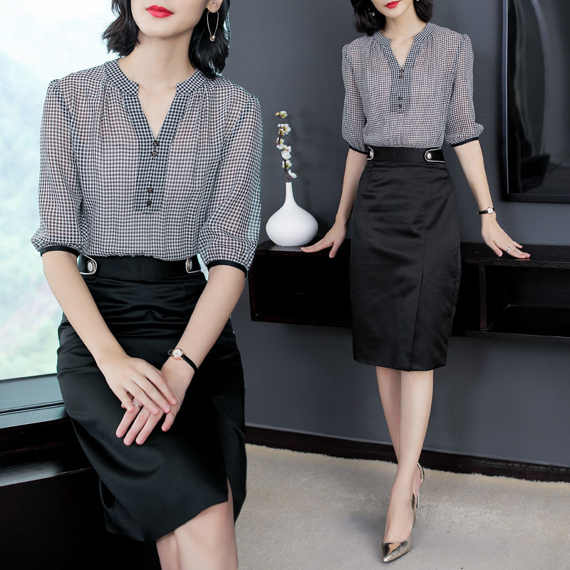 一步裙早就过时了，今秋流行这样穿，让你称霸办公室