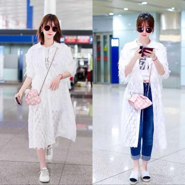 能用同样的单品搭出两个完美的造型，毛晓彤的时尚经不是白练的！