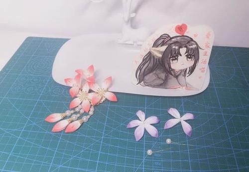 『牙花片』自己做汉服步摇发饰,让小姐妹继续羡慕去吧!附教程