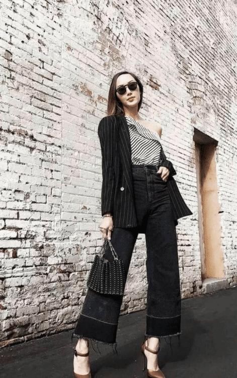  【孩子】生完孩子身材走样怎么办？小西装搭配阔腿裤，拯救你的“妈妈臀”