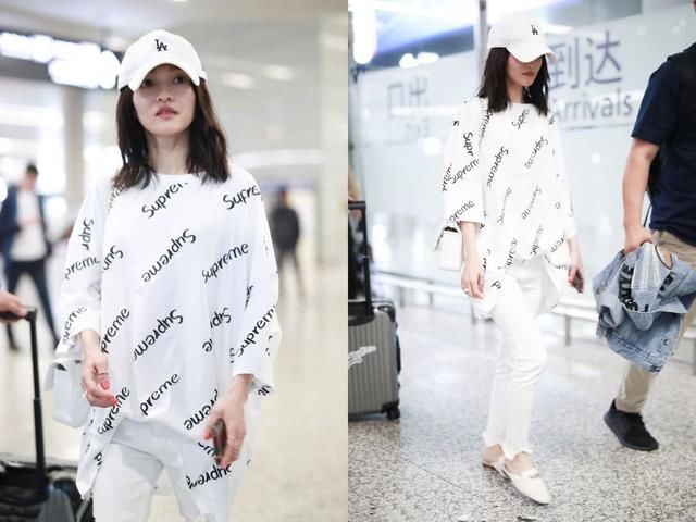 张韶涵还是太瘦了！衬衫宽松到撑不起来，网友：像个小学生！