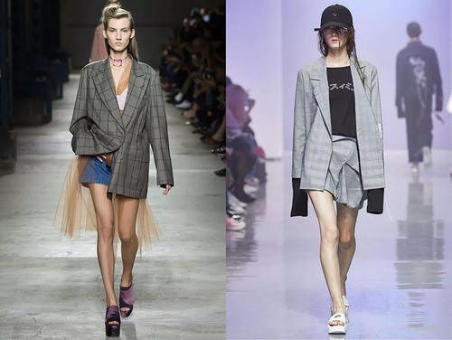 经典回归，秦岚马思纯把格纹穿得很高级