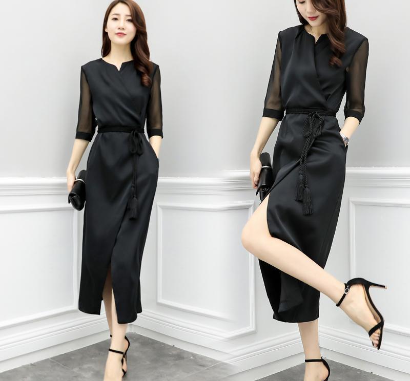 女人别再短T配短裤了,今年流行“背影杀”套裙,浓浓女人味十足