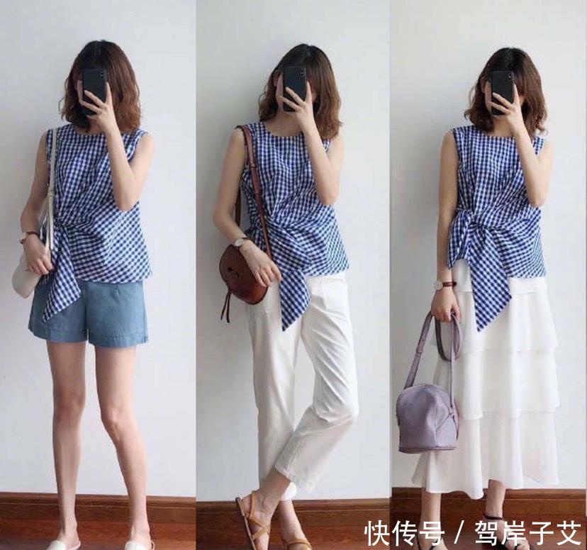 实用:简约清爽的初夏穿搭,一衣多穿时髦不重复,舒适实用还很减龄