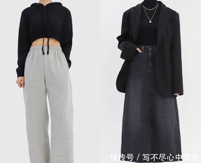  『女生』小个子女生显高穿搭，短款衫+高腰裙裤，160cm轻松穿出170cm效果