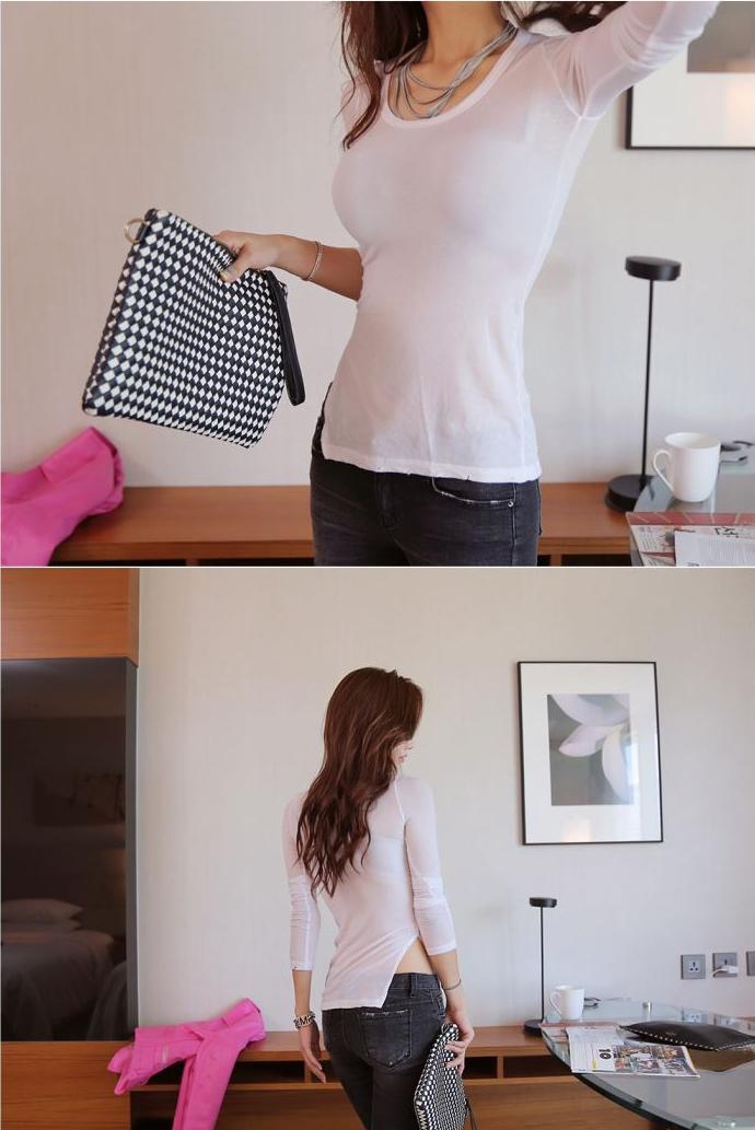 白色T恤配牛仔裤: 你的美已超越连衣裙, 美出新高度