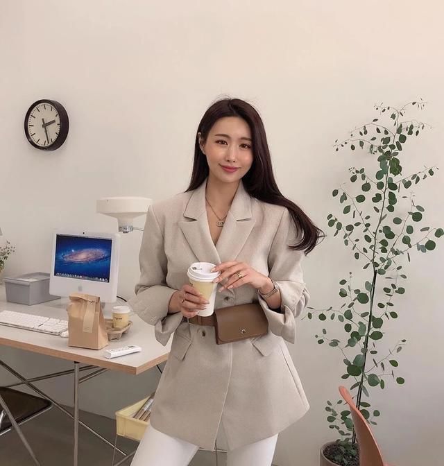 『感觉』今春做个温柔小仙女,试试西装+平底鞋,高级十足女人味