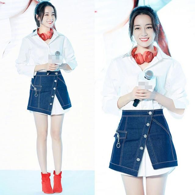 当红花旦穿衬衫比美，迪丽热巴装扮诡异被评最丑，而杨紫却美翻了