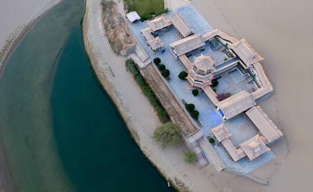 90%的游客没看过，航拍真正沙漠绿洲，敦煌月牙泉胜迹