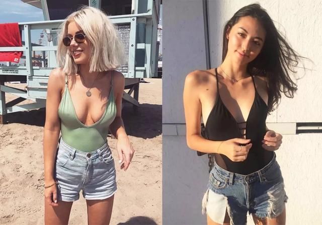 继睡衣外穿、内衣外穿后,泳衣外穿也不是那么难以接受了……