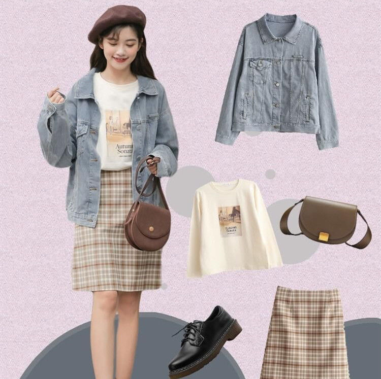  「上课」牛仔连衣裙搭配什么鞋好看 这样的look出街上课都很有范