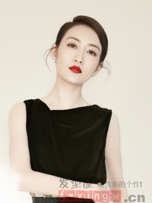 明星也爱无刘海发型 清新甜美更显时尚气质
