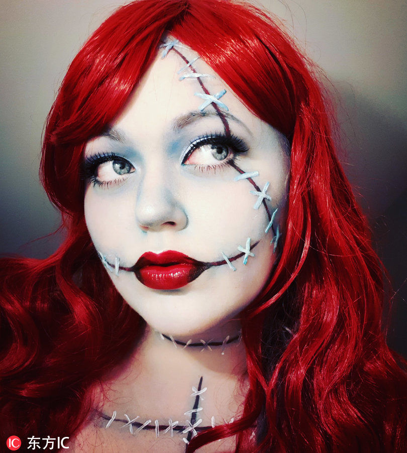 女孩因肥胖受校园霸陵 自学惊艳化妆术找回自信