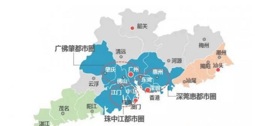  「三驾马车」广东高铁建设升级, 一条高铁串联2个万亿城市, 组成