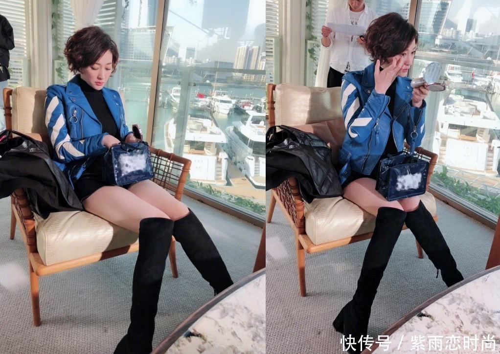 李小冉这么窄的短裙也要硬往里塞衬衫，网友：再胖点都穿不了！