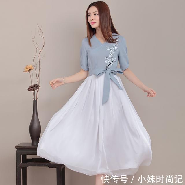 舒适■旗袍挑身材不好穿,旗袍连衣裙却是不挑人,遮盖缺点尽显女性美