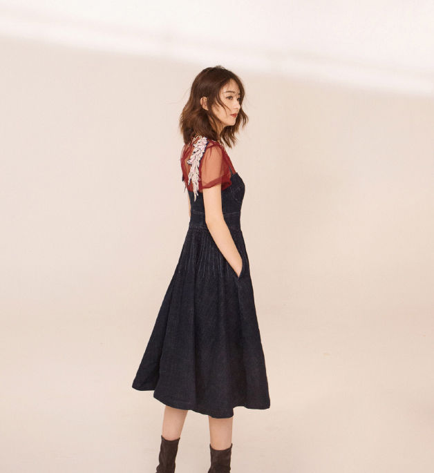 赵丽颖最新性感时尚写真图集，时尚气质，宛若迷人的小妖精!