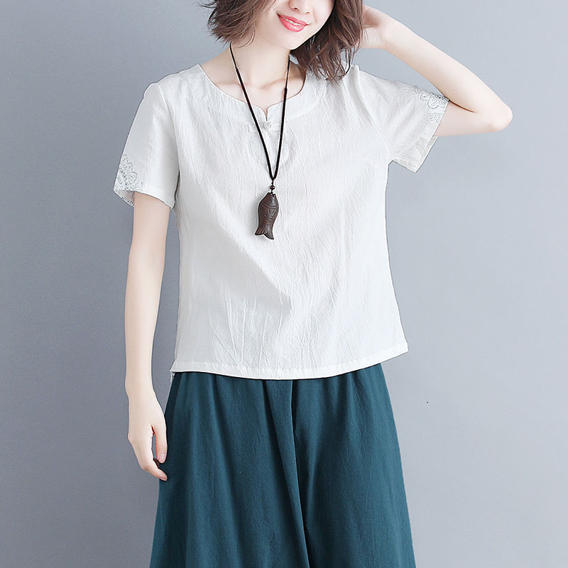 三伏天少穿真丝,试试这样的棉麻装,一件比一件洋气,款款经典