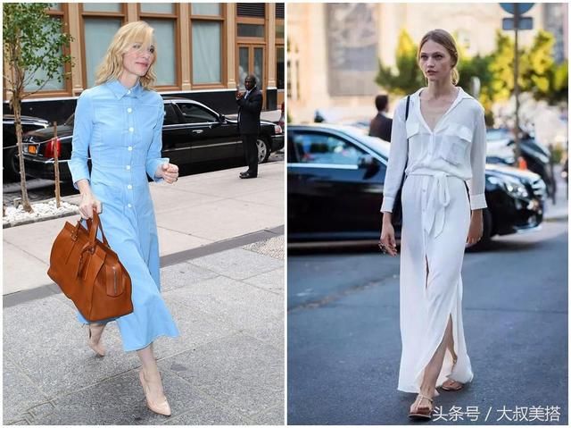 微凉的秋天，三款长袖连衣裙，时髦又有女人味