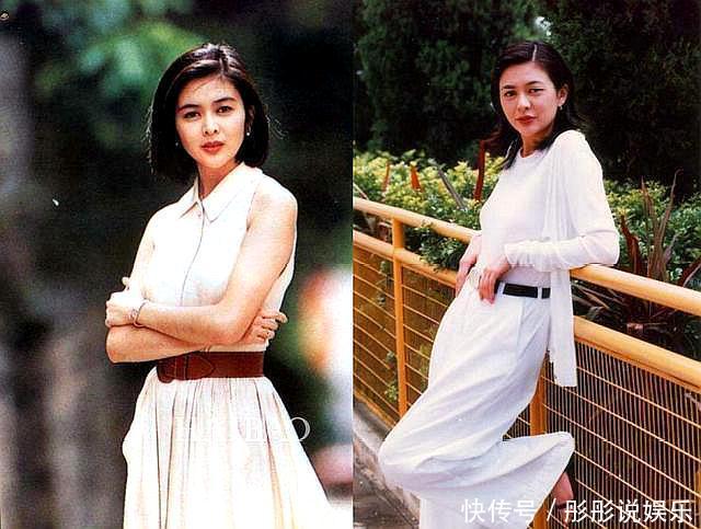 八九十年代，王祖贤就穿堆堆袜，想不到朱茵竟美的不像话