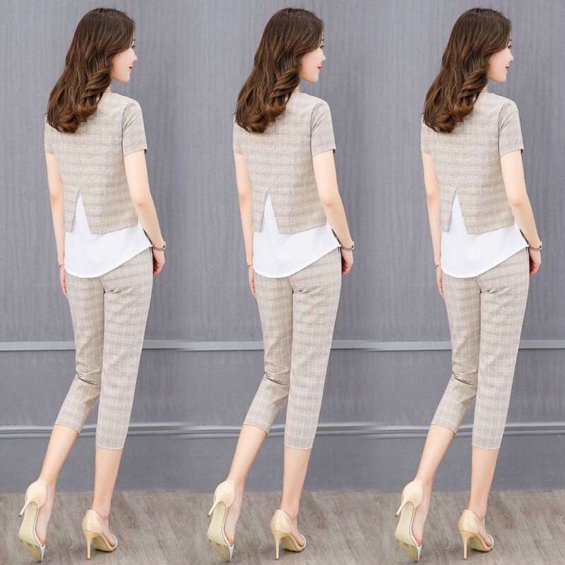 7月工资刚发，老婆把连衣裙全扔了，换七分裤套装，怎么搭都显高