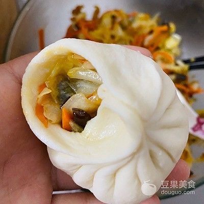  『适量』素胡萝卜卷心菜包子