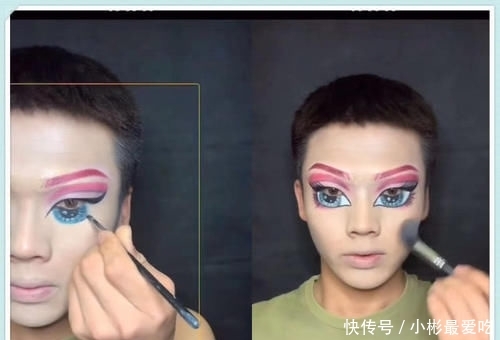 『们所看到』小哥哥仿妆“贝兹娃娃”,开头:看你出洋相,结果:是美术生吧?