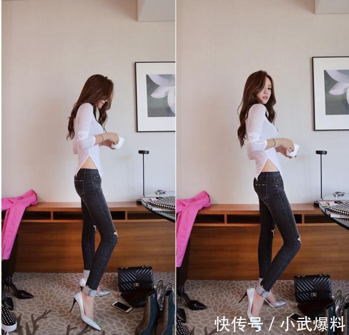 白色T恤配牛仔裤: 你的美已超越连衣裙, 美出新高度