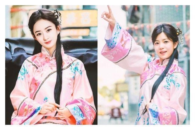 陈妍希不惧撞衫赵丽颖，复古造型更是碾压，网友表示陈晓选对了