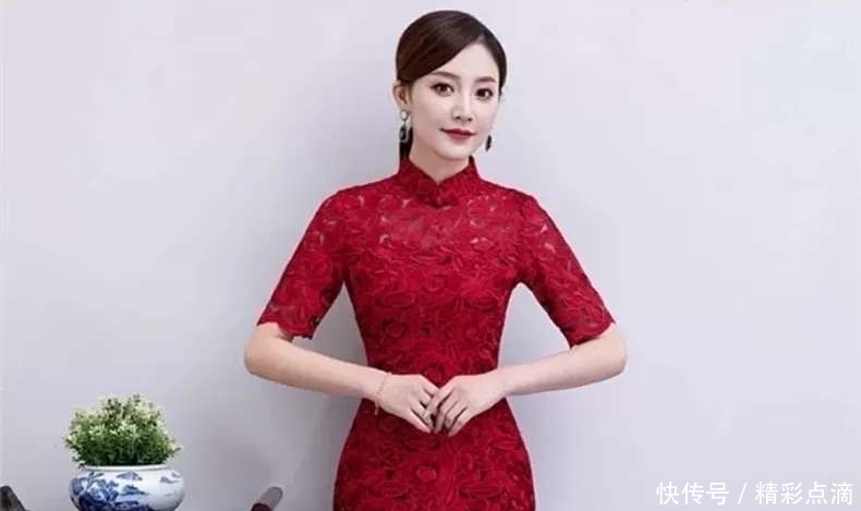  『红色』喜婆婆婚宴礼服旗袍，正统红色，美的绝不止优雅！