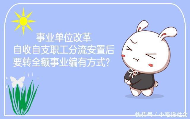  「事业编」事业单位改革，自收自支职工分流安置后，要转全额事