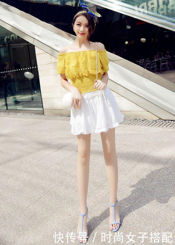 长腿妹子穿群装, 尽显魅力好身材，路人后头都说：真漂亮