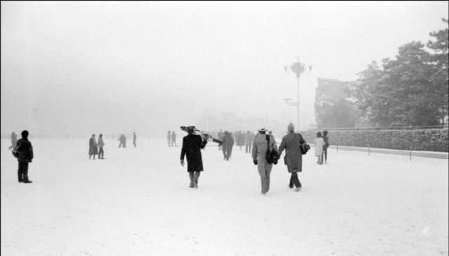 80年代大雪下的北京老照片，雪下的故宫、城墙美的像一幅画