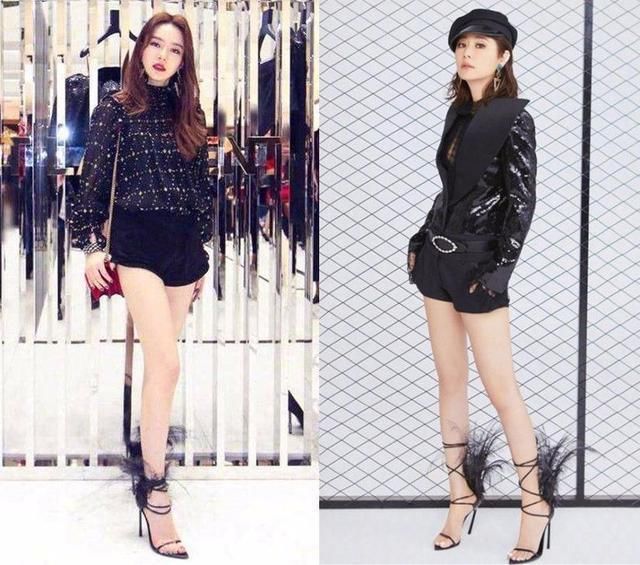 这插着羽毛的鞋，戚薇穿着到处撞同款，网友:欣赏不来的时尚!