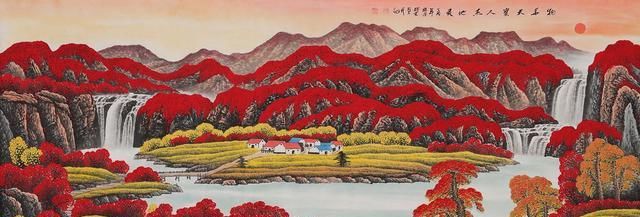 家里墙壁装饰画这样选，手绘山水美景，好看又有品位