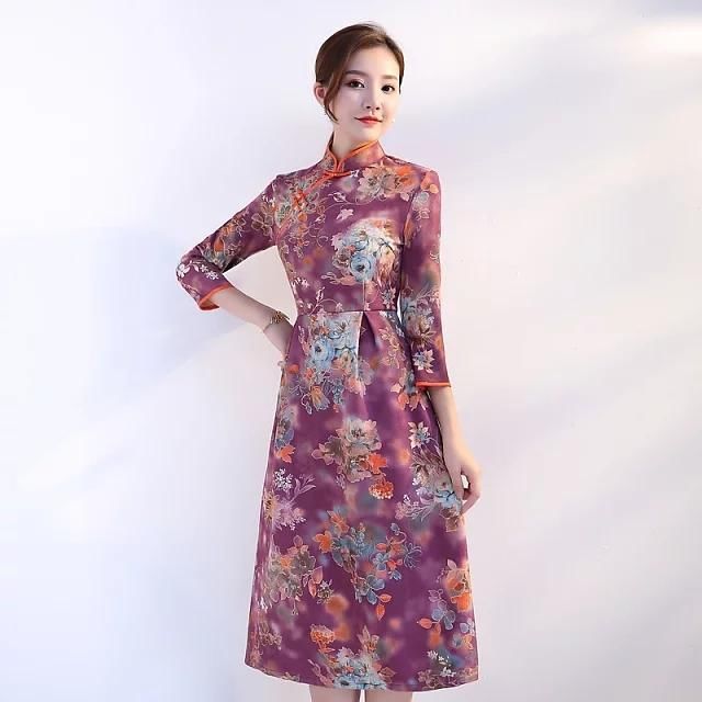 空绝群芳秀美旗袍，亭亭玉立娇贵美人!