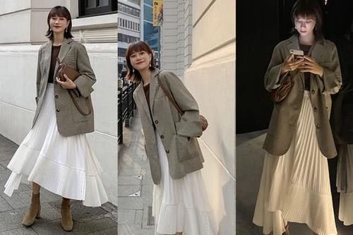  『气质』“西装+百褶裙”=2020年春日火热混搭套路，演绎优雅气质美！