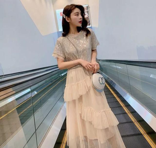 『件套』春季出门,建议穿这新式网纱裙!洋气又吸睛,特好看