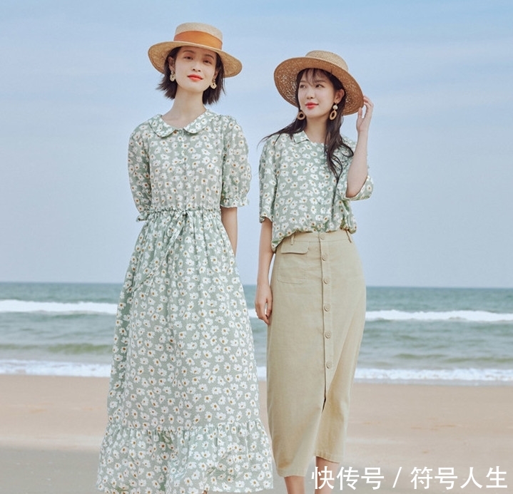  『沿途』出游的碎花单品怎么穿出甜美系？教你这样穿，美过沿途风景