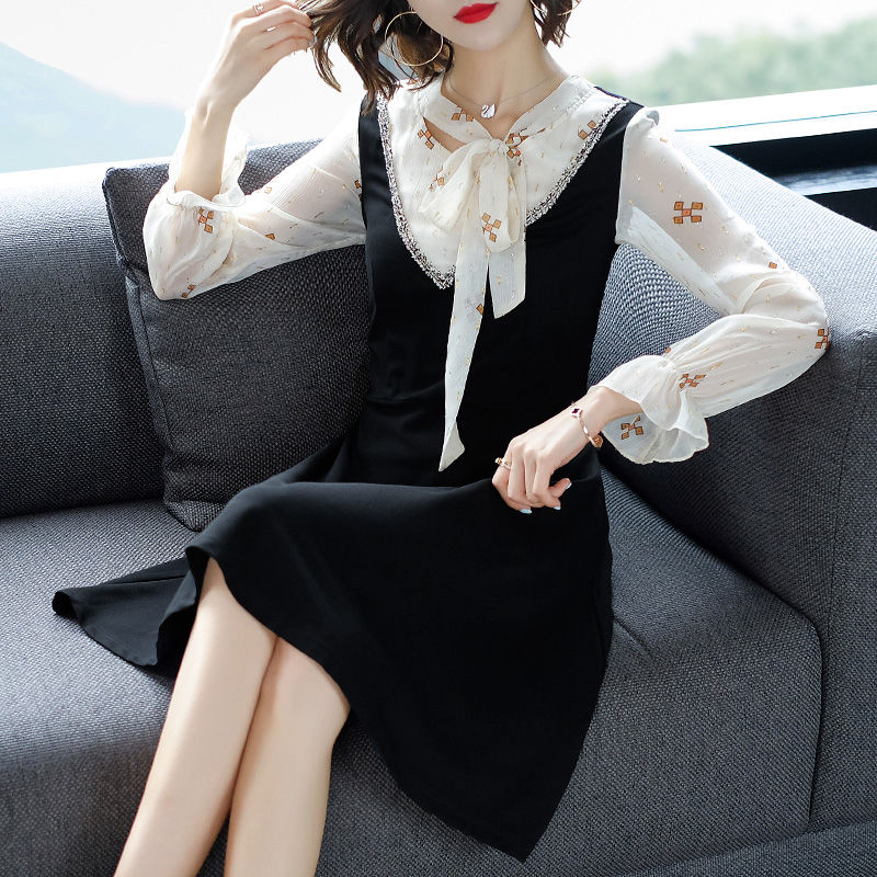 秋装大量上新，散发高级感女神款连衣裙的，好看不贵名媛范