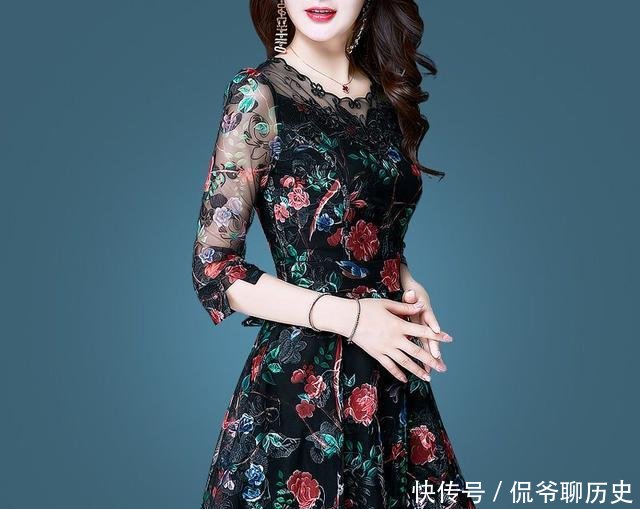  [经济]皮肤暗黄的中年妇女，经济允许，试试这几款连衣裙，美的让人窒息