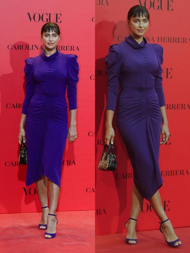 “内衣皇后”伊莉娜打扮土气风采不再，太壮了，裙子像硬塞进去的