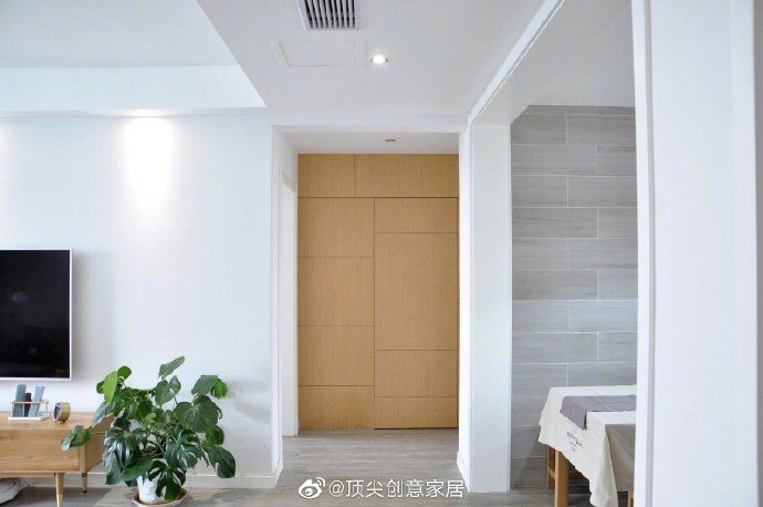  『北欧』120平灰、白、原木三色极简北欧风格小家: