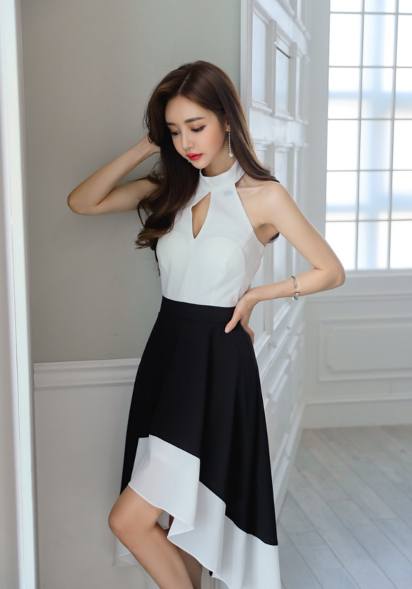 女神孙允珠，烟火极光欧罗巴花瀑公主洋裙