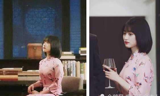 沈月与关晓彤同穿旗袍，一个靠上半身取胜，另一个靠下半身取胜!